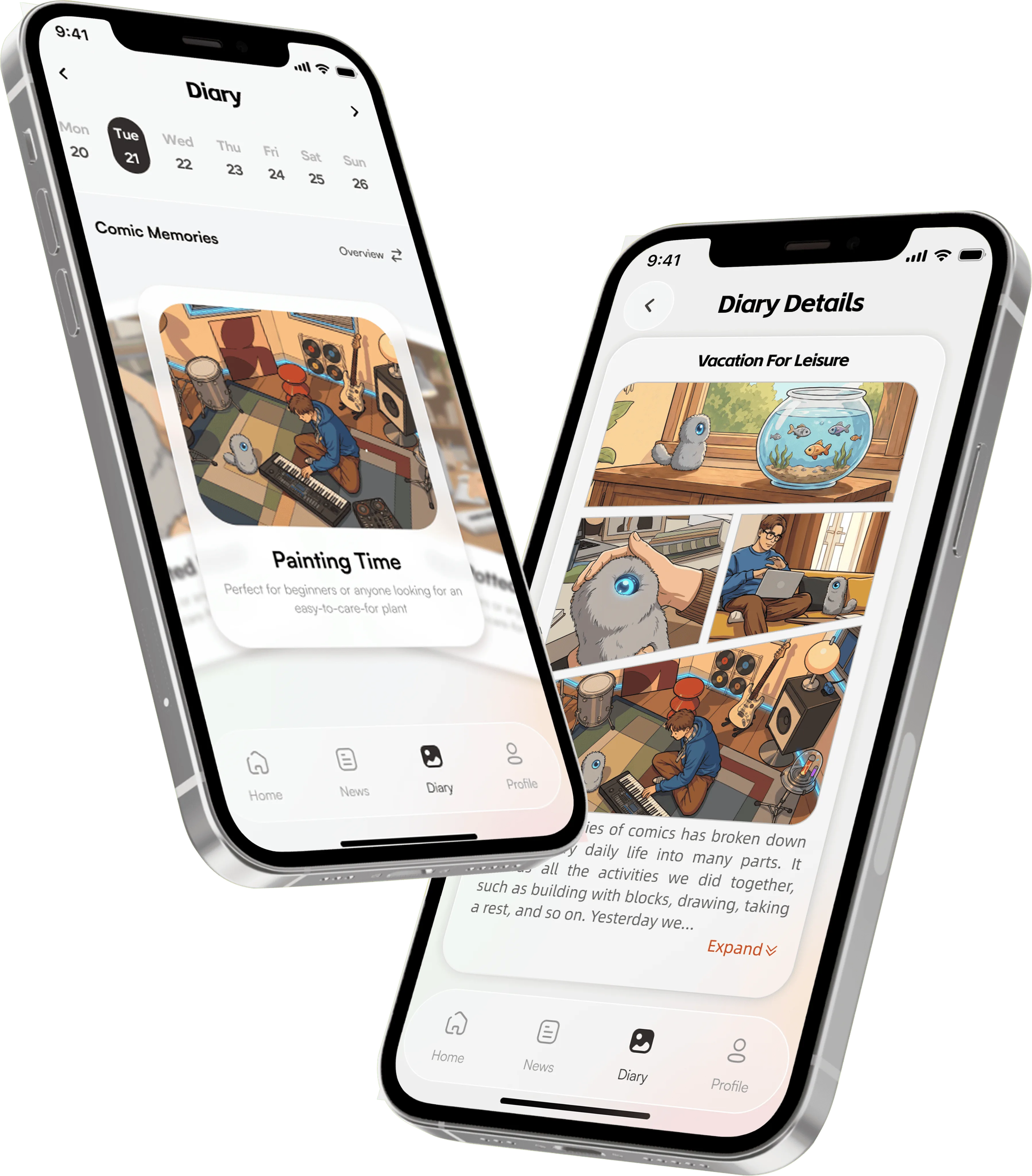 COCOMO companion app on phone